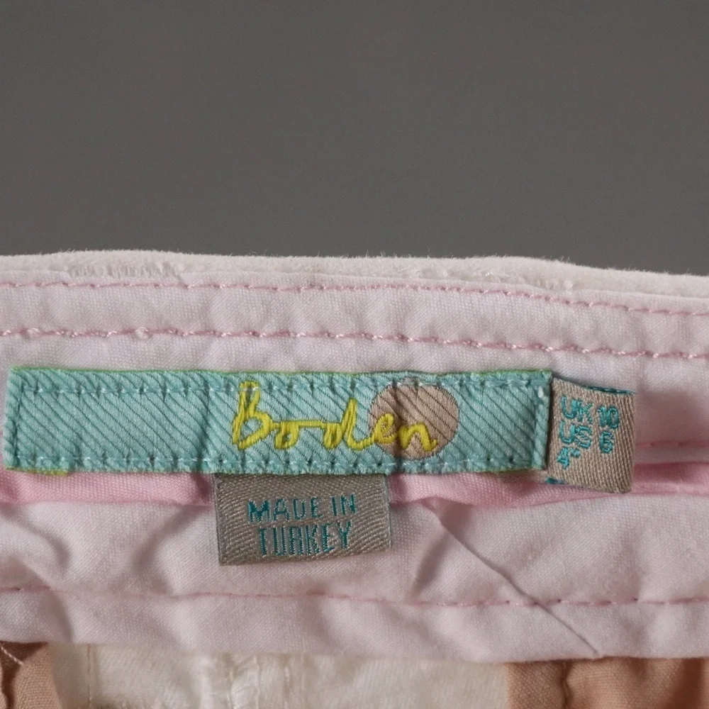 Boden White Women's Cotton Shorts - Picture 6 of 6